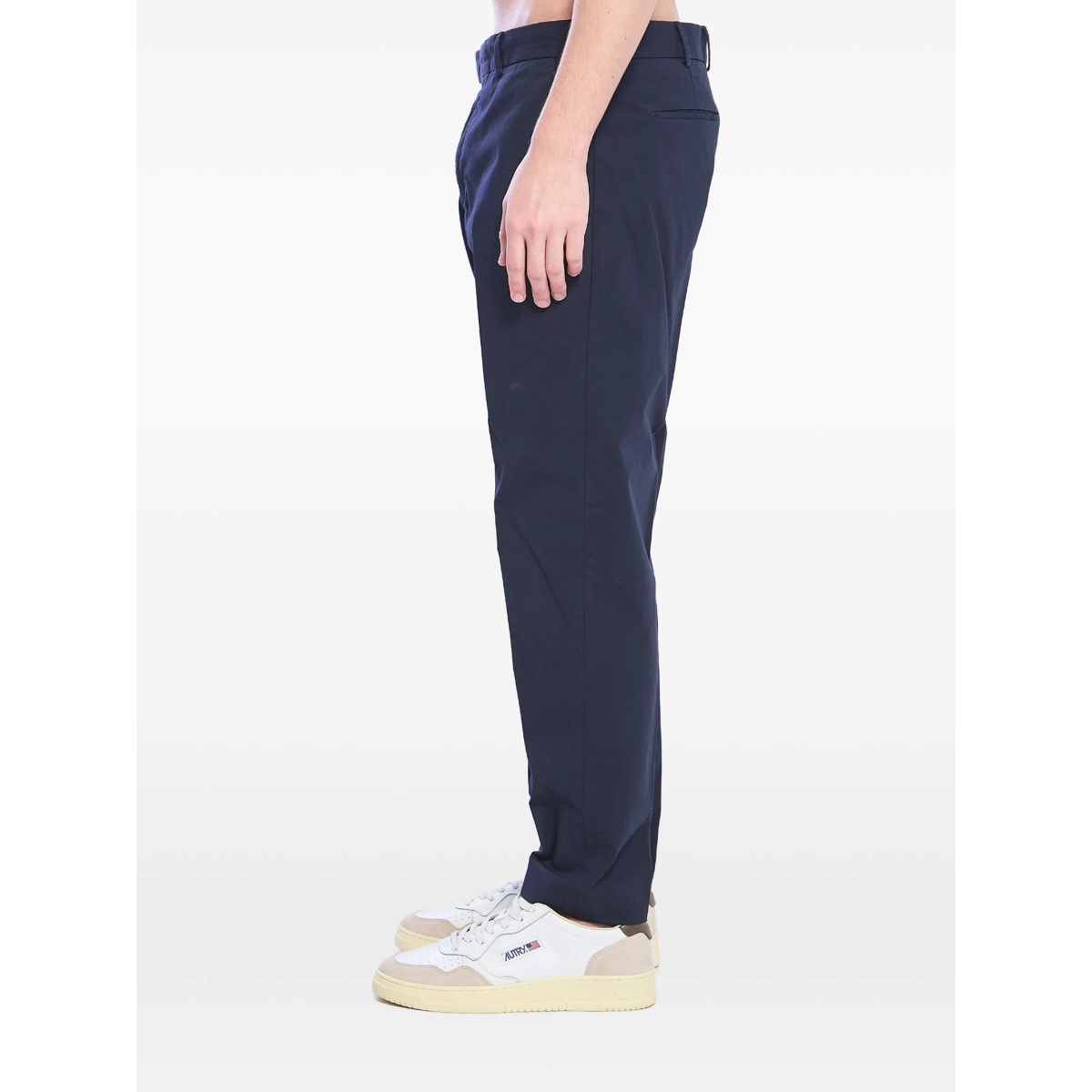 belt loops pressed cotton trousers - Img 2