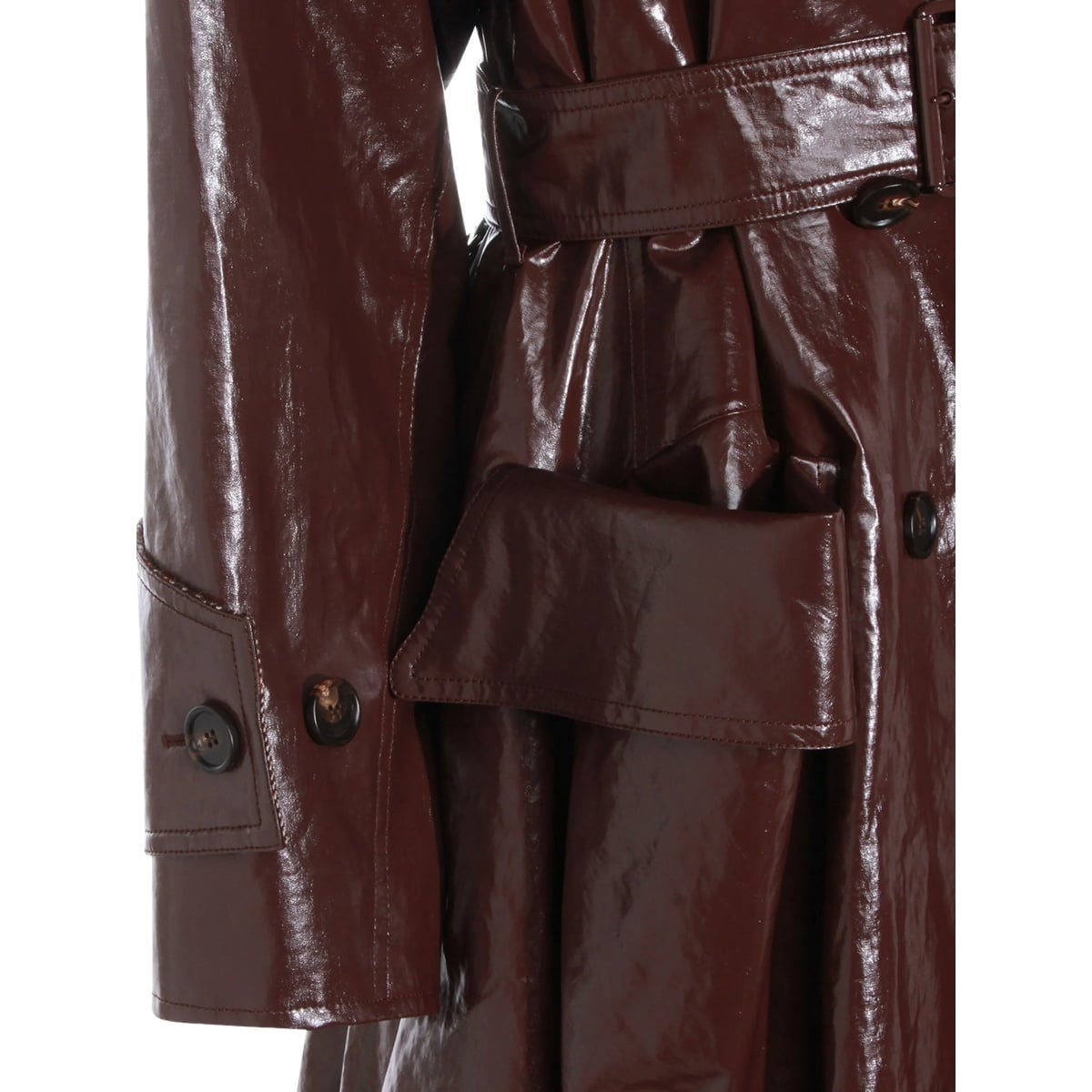 belted buttoned coat - Img 5