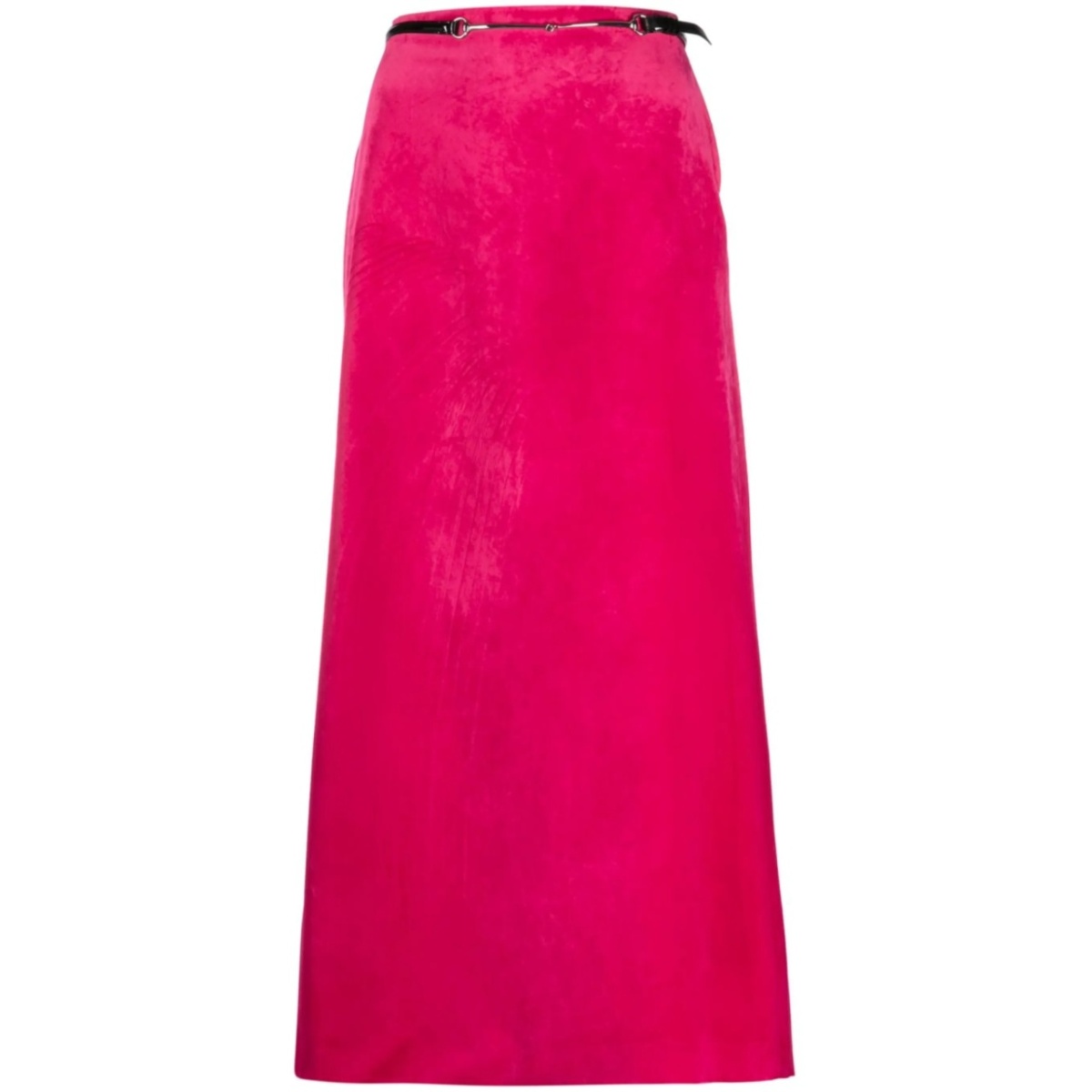 belted velvet maxi skirt
