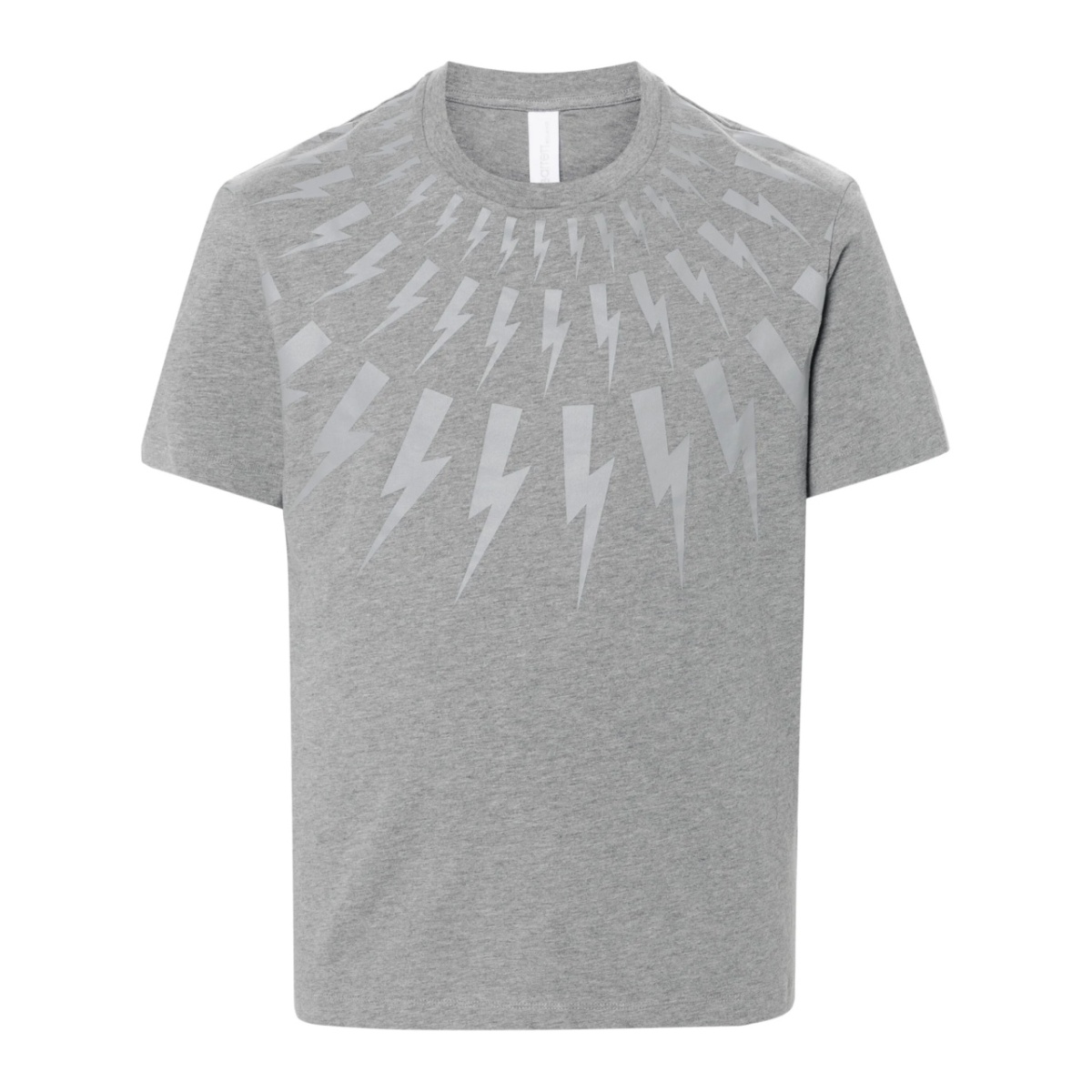 bolt-print cotton T-shirt
