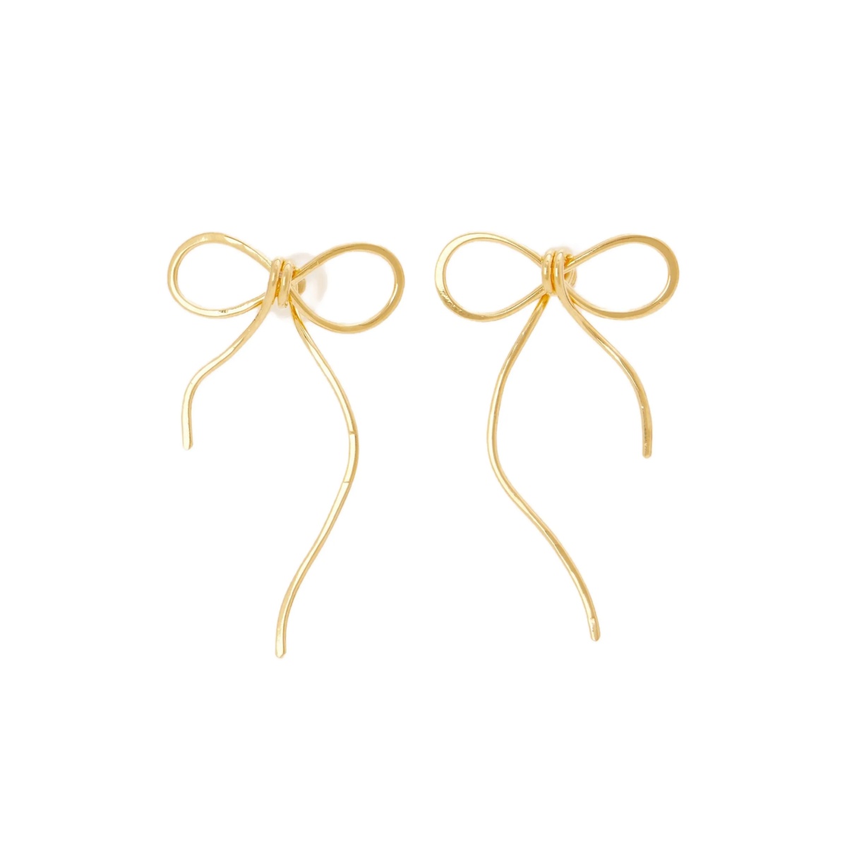 bow-motif earrings