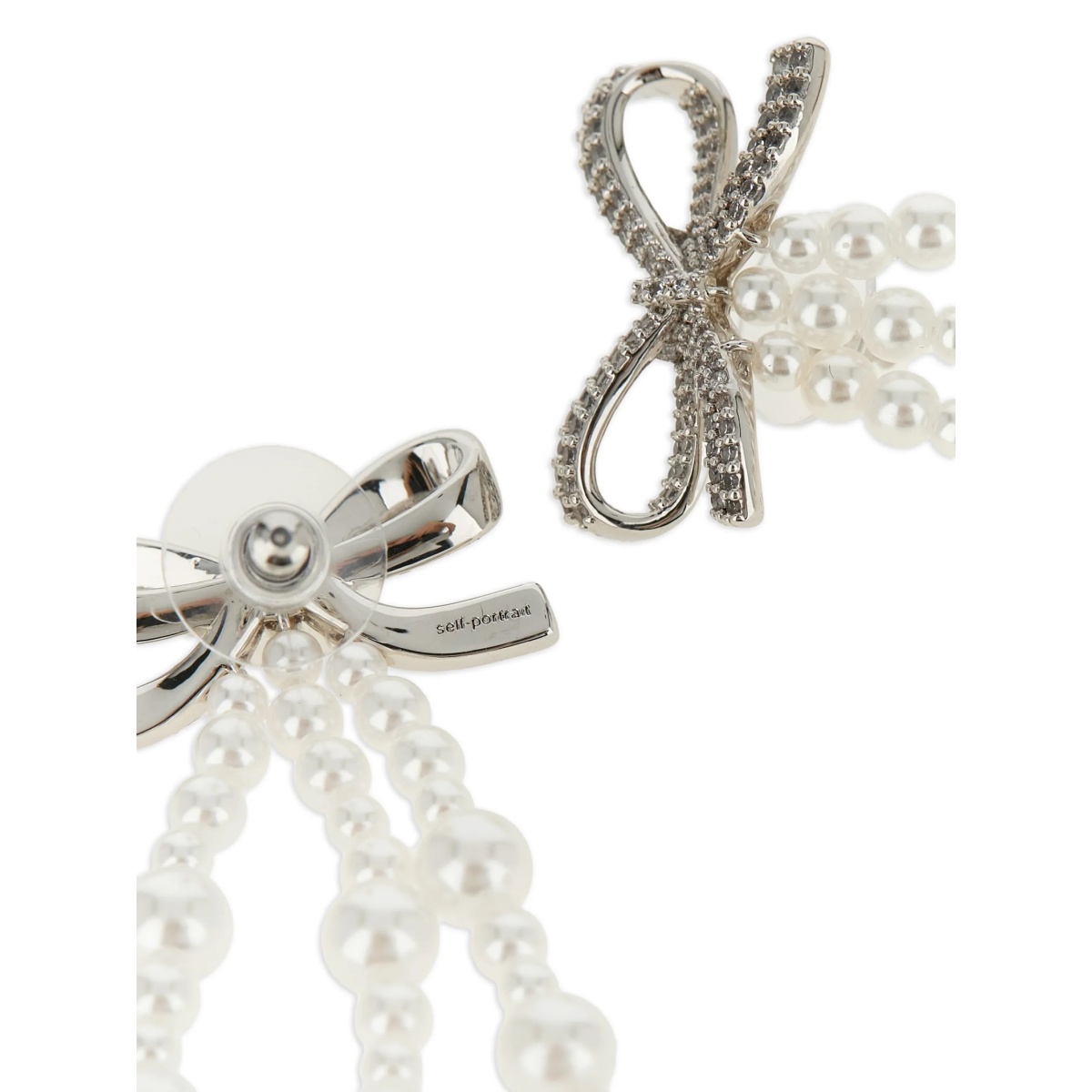 bow pearl earrings - Img 3