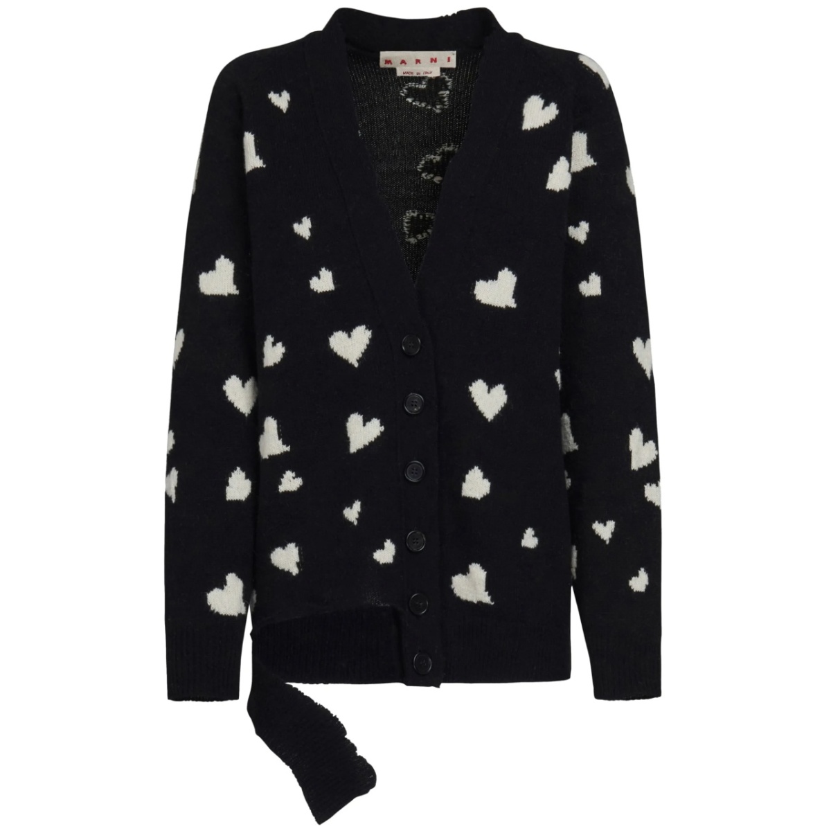 Bunch of Hearts alpaca-wool cardigan
