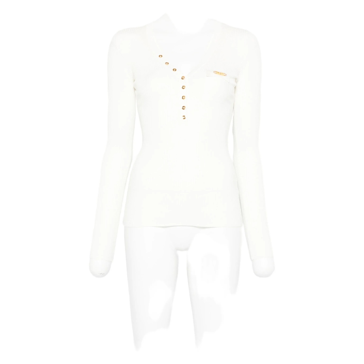 button-detailed ribbed top