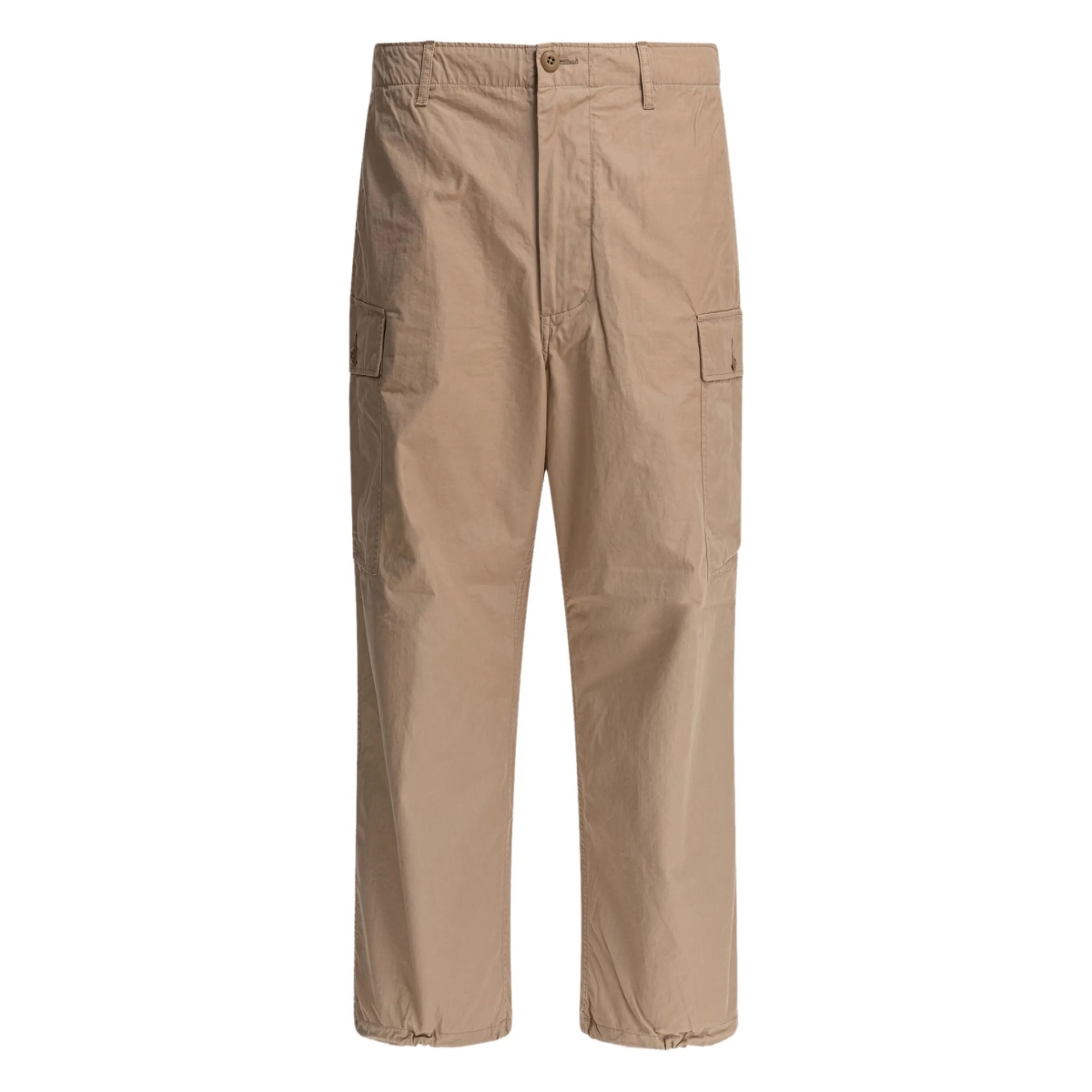 button-fastening cargo trousers