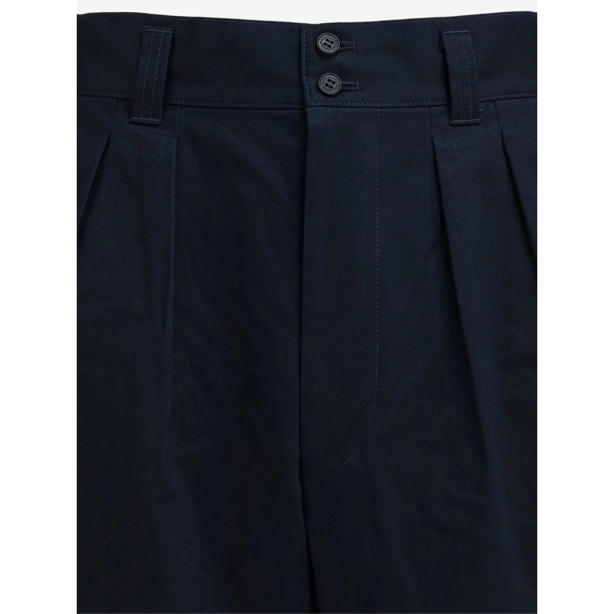 button-fastening cotton trousers - Img 3