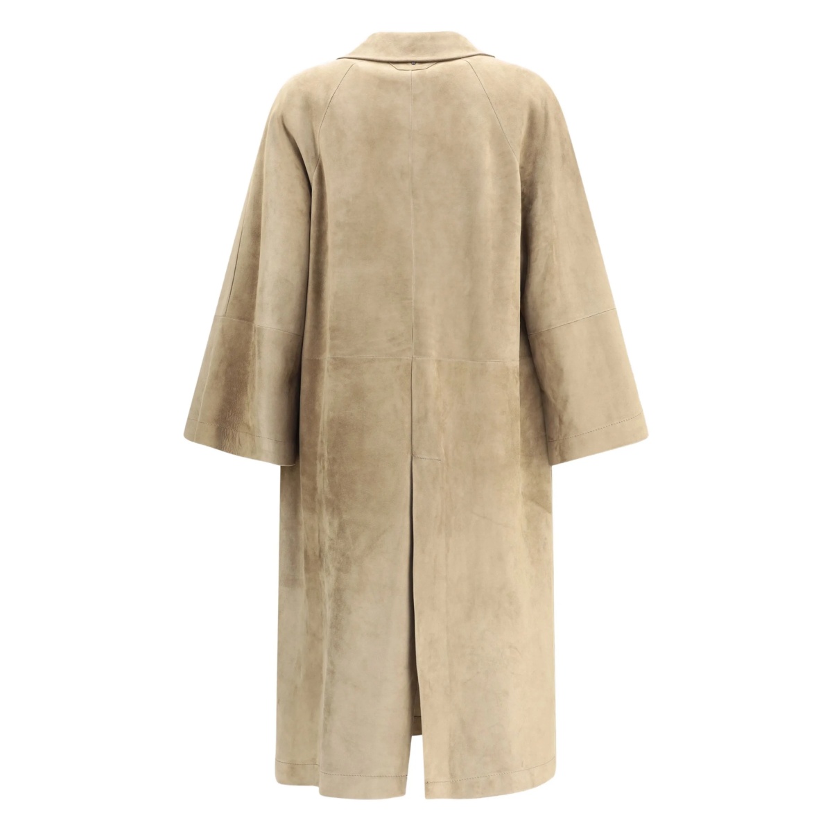 button-fastening patch-pocket coat