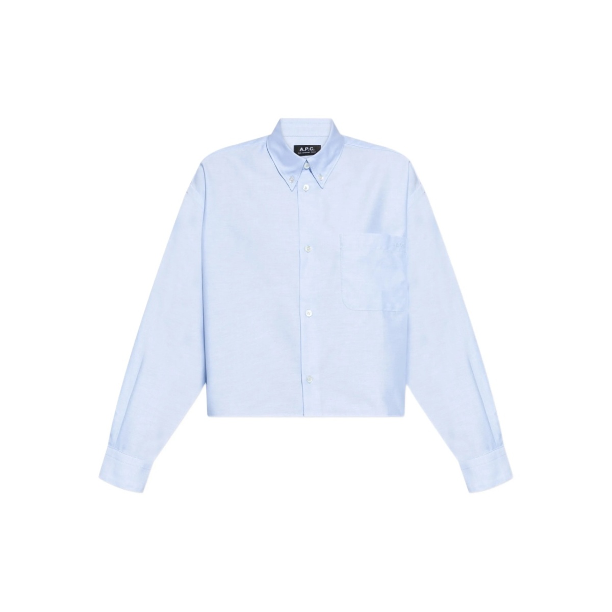 button-up cropped shirt