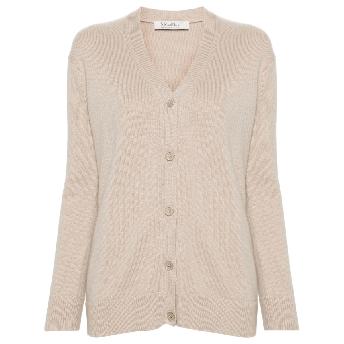 button-up wool-blend cardigan