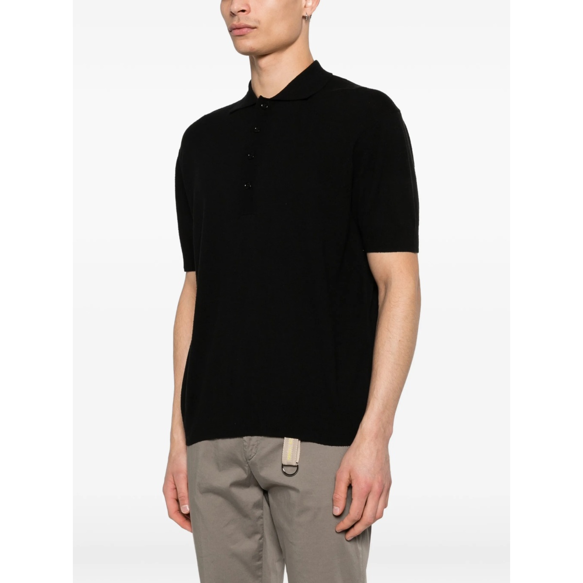 buttoned short-sleeve polo shirt - Img 3