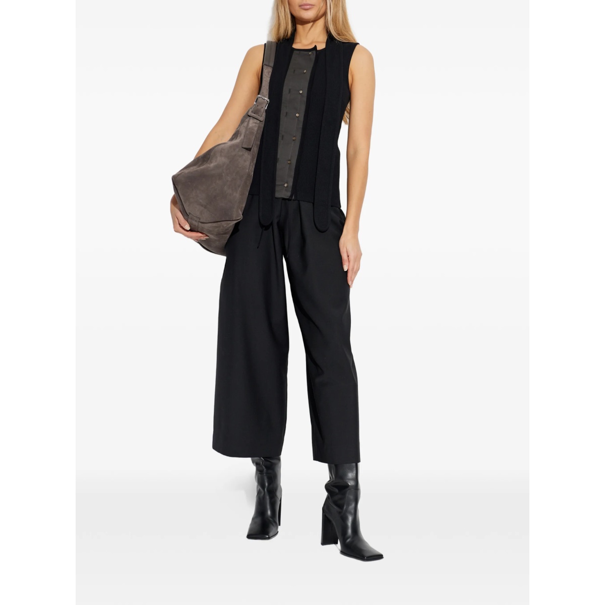 buttoned sleeveless top - Img 2
