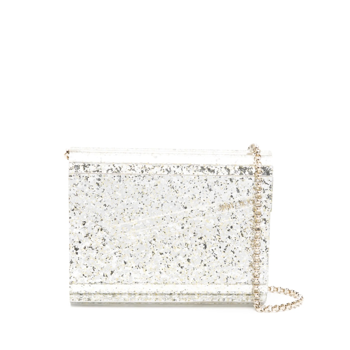 Candy glitter-detailing clutch