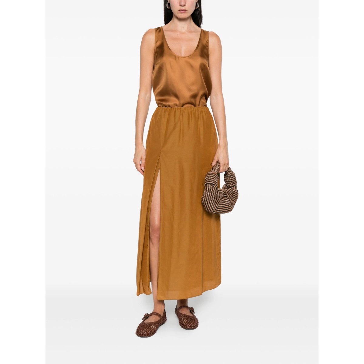 Carmen split-front midi skirt - Img 2