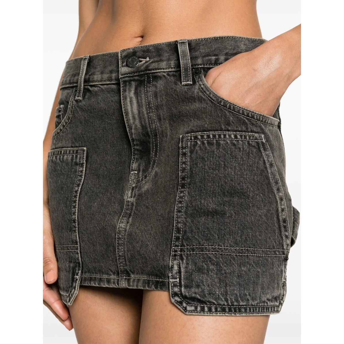 carpenter denim miniskirt - Img 5