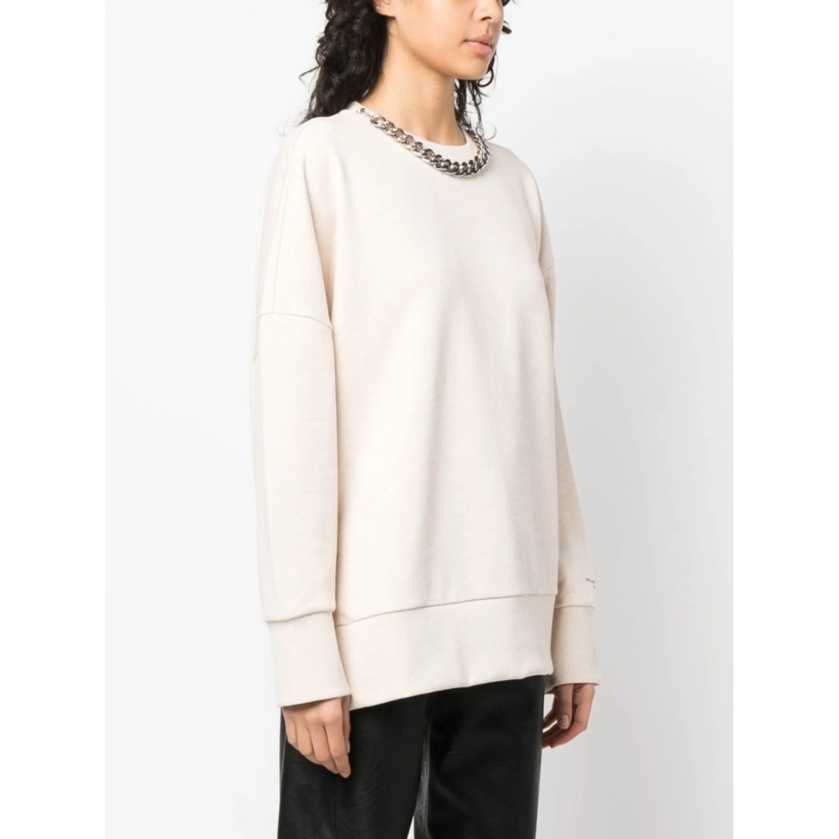 chain-link cotton sweatshirt - Img 3