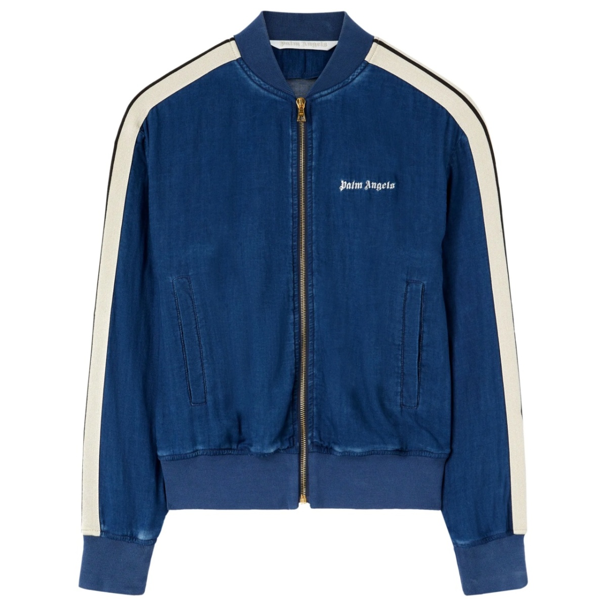 Chambre denim bomber jacket