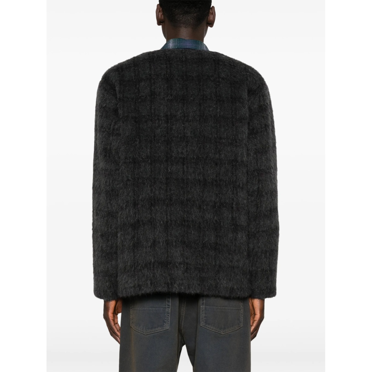 checked cardigan - Img 4