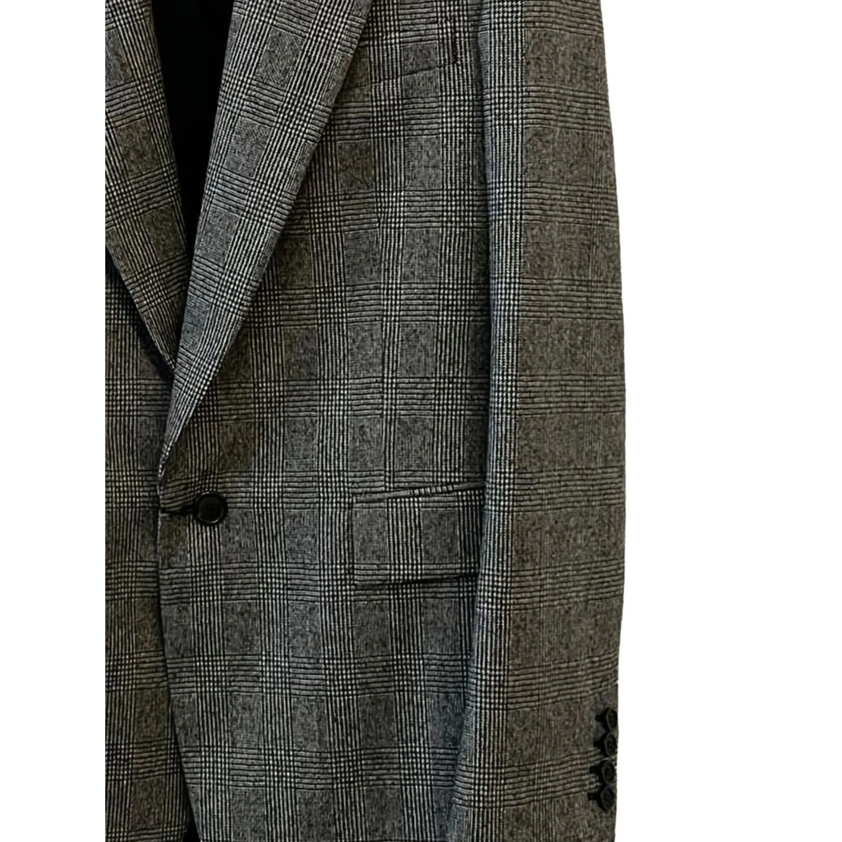 checked single-breasted blazer - Img 2