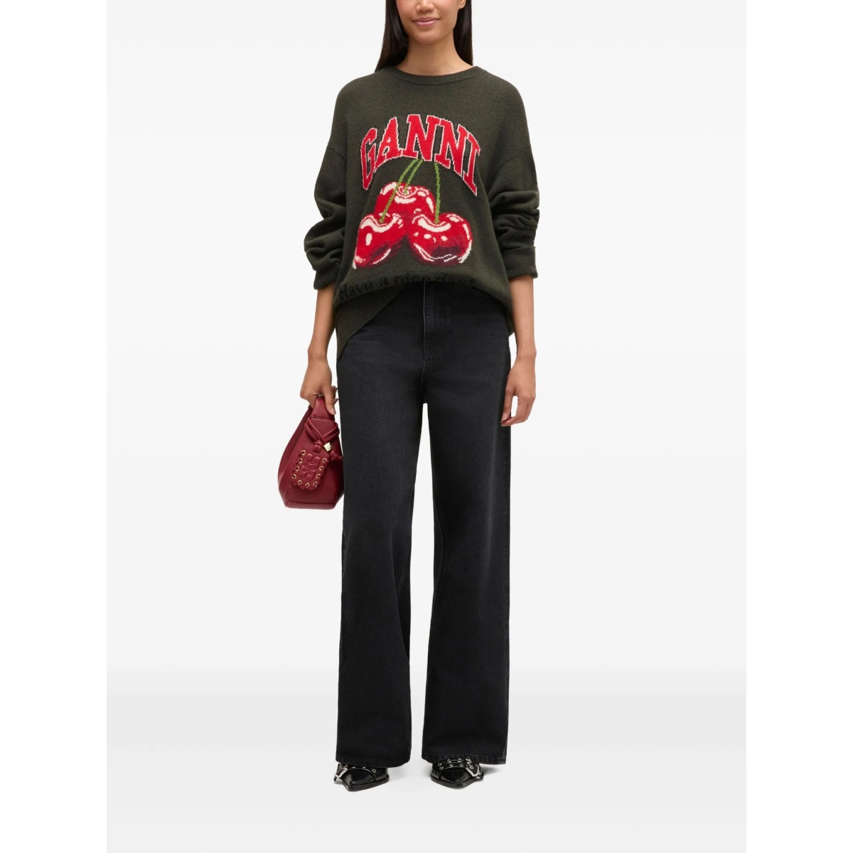 cherry graphic sweater - Img 2