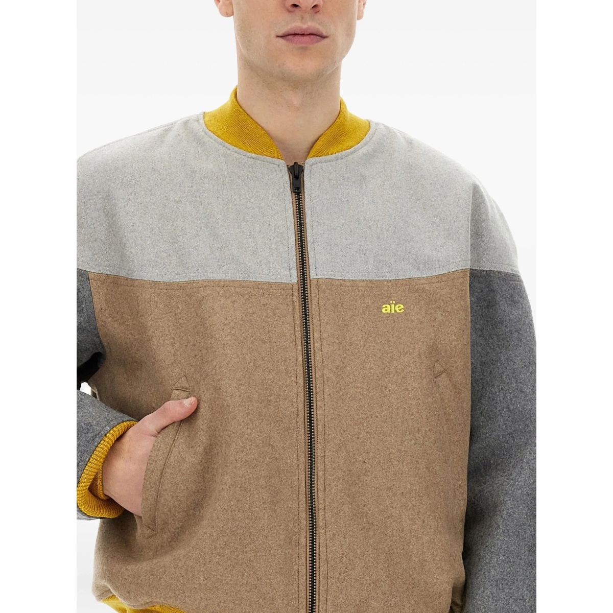 colour-block bomber jacket - Img 4