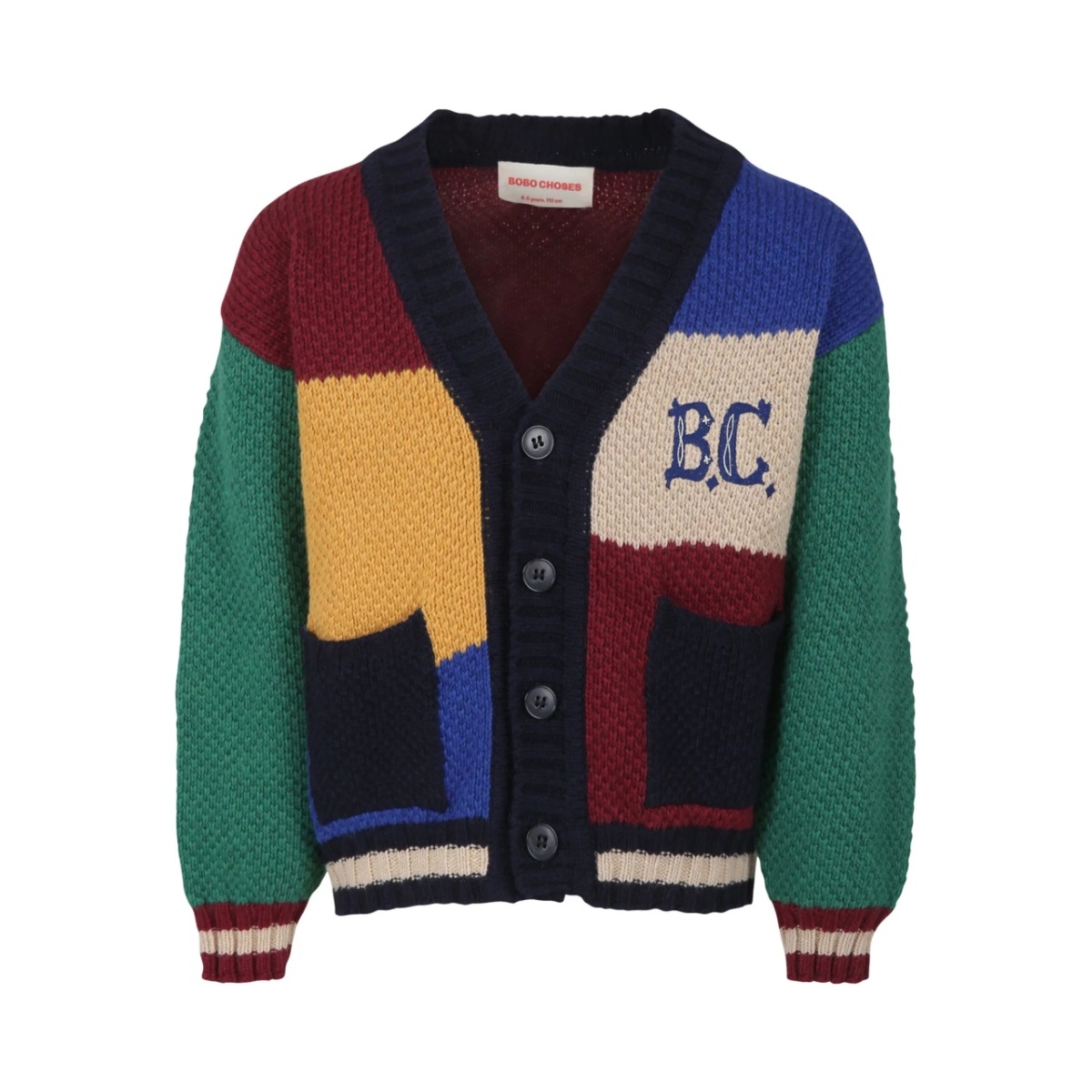 colour-block cardigan