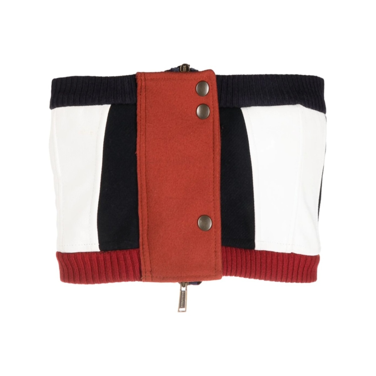 colour-block corset top