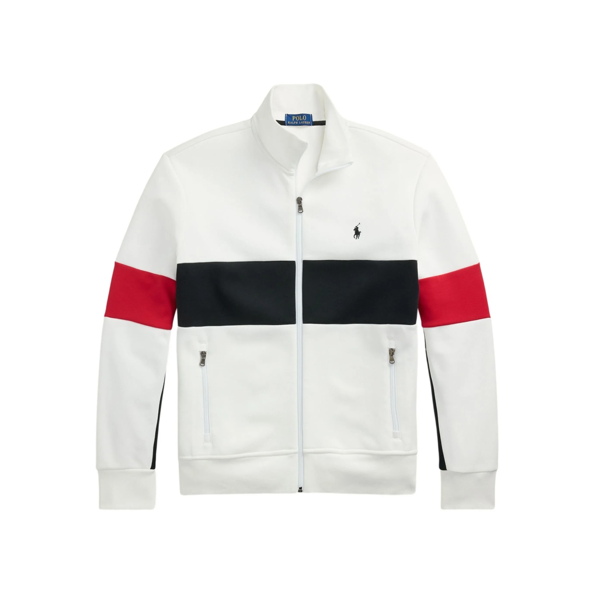 colour-block zip-up track jacket
