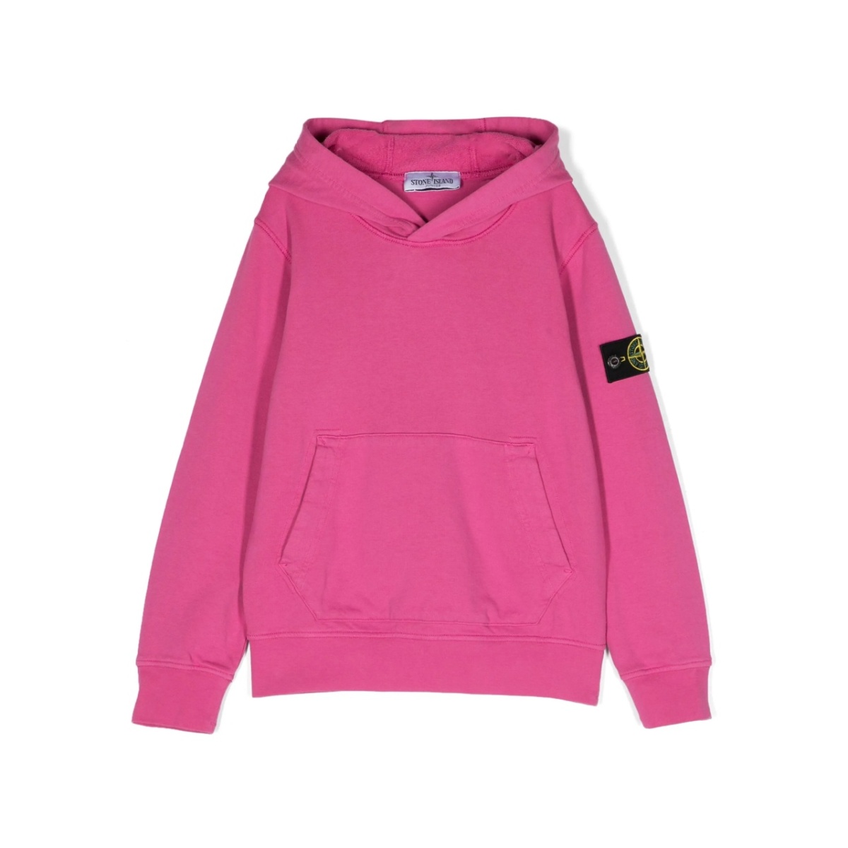Compass-badge cotton hoodie