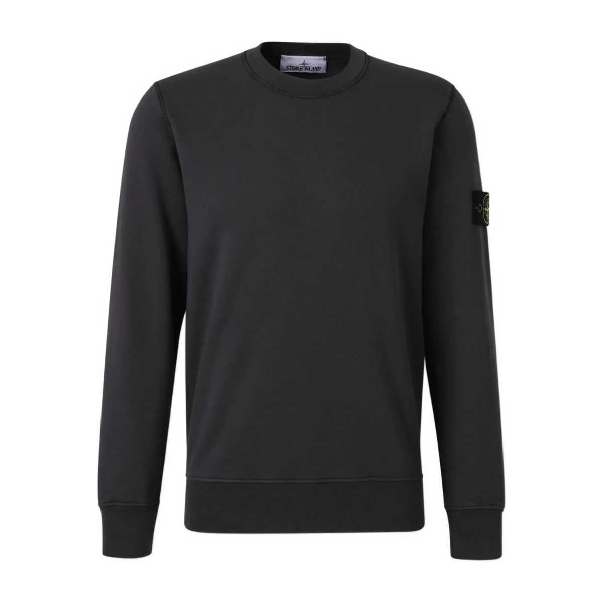 Compass-badge cotton sweatshirt