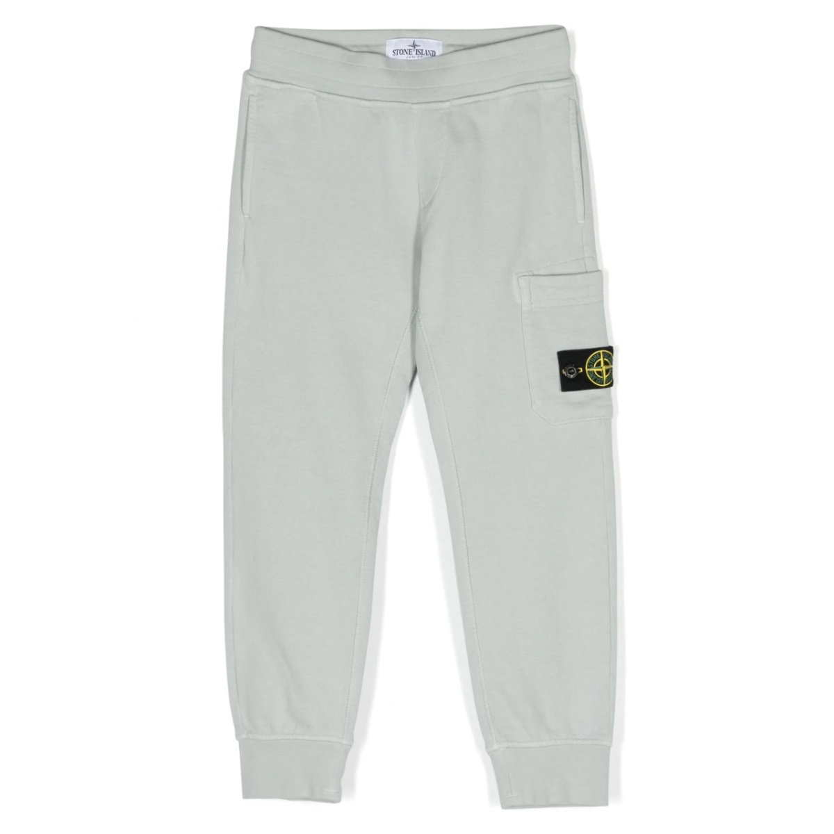 Compass-badge cotton track pants