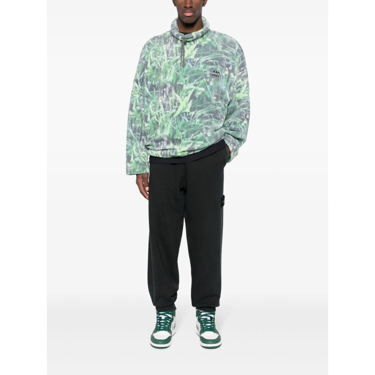 Compass-patch cotton track pants - Img 2