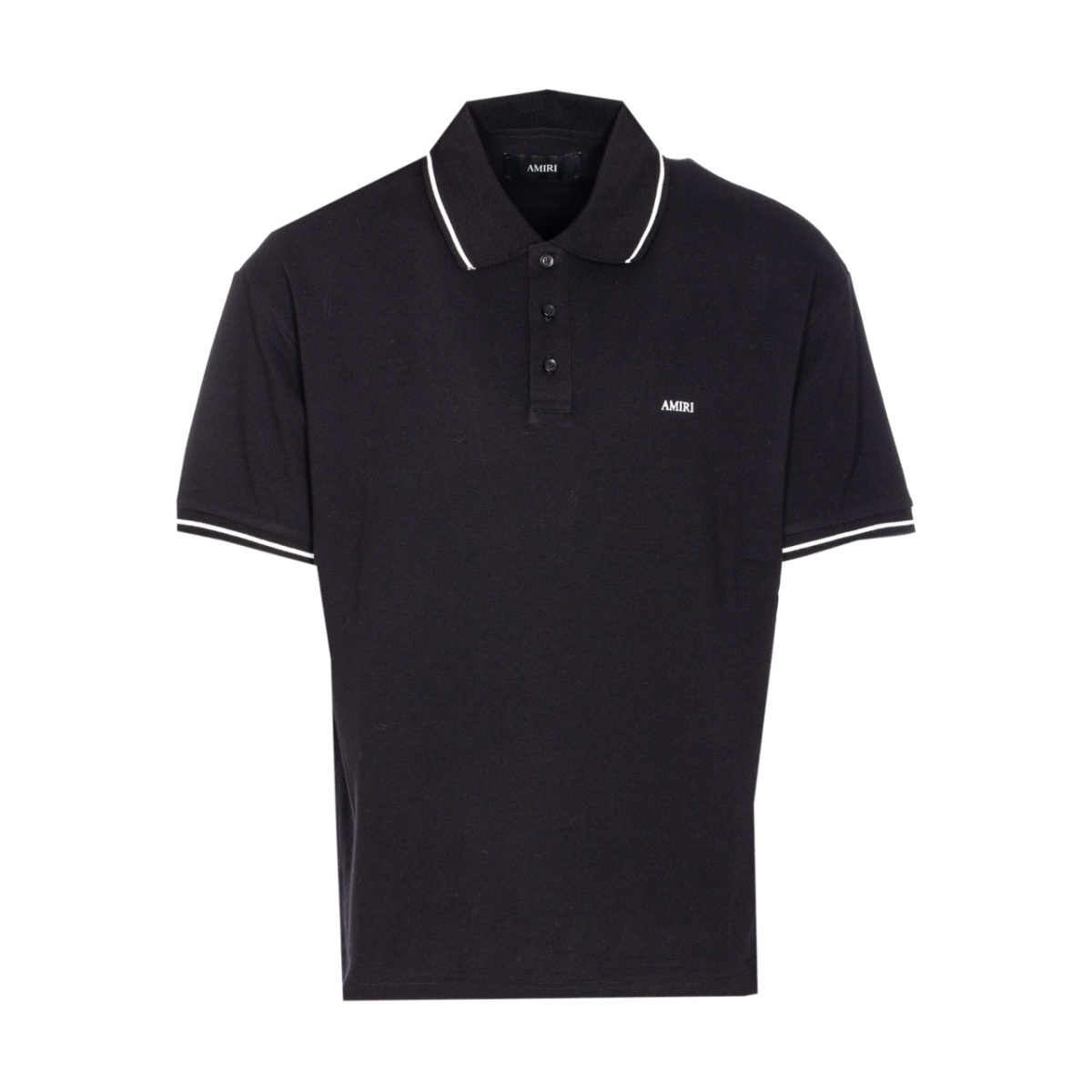 contrasting-trim polo shirt