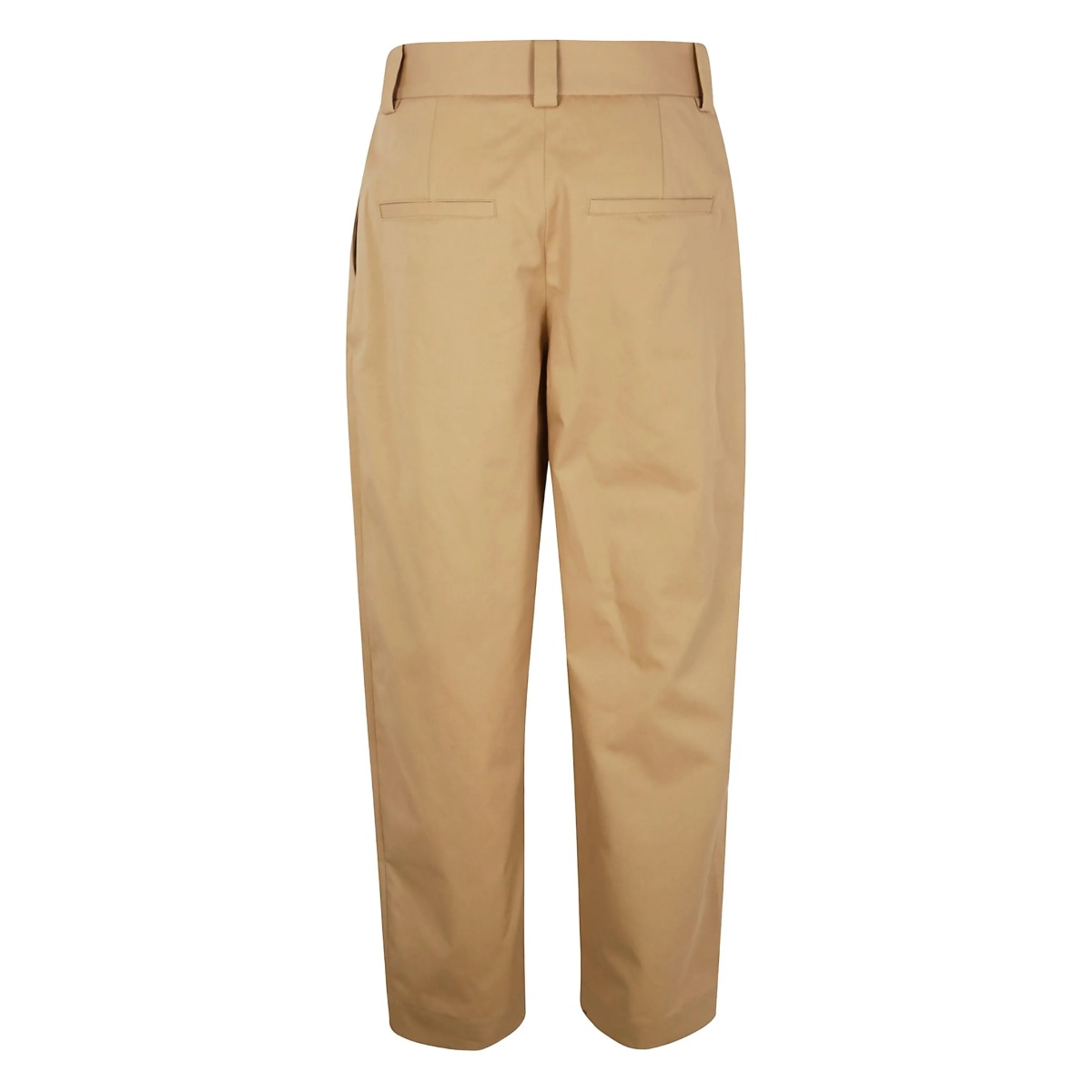 cotton straight-leg trousers - Img 2