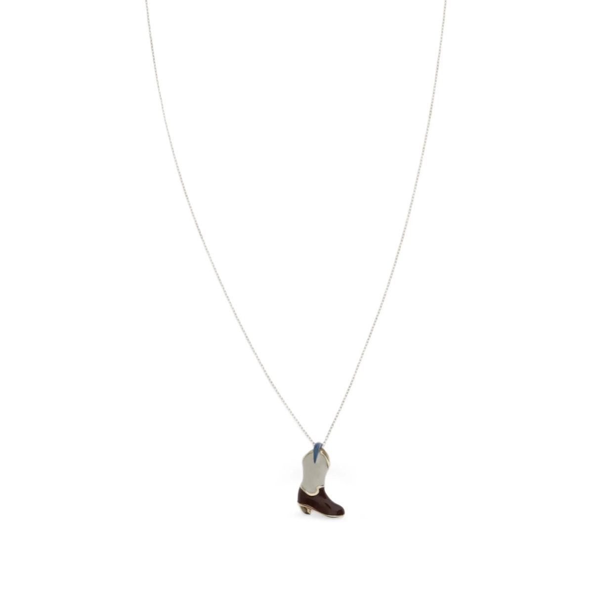 cowboy boot pendant necklace - Img 3