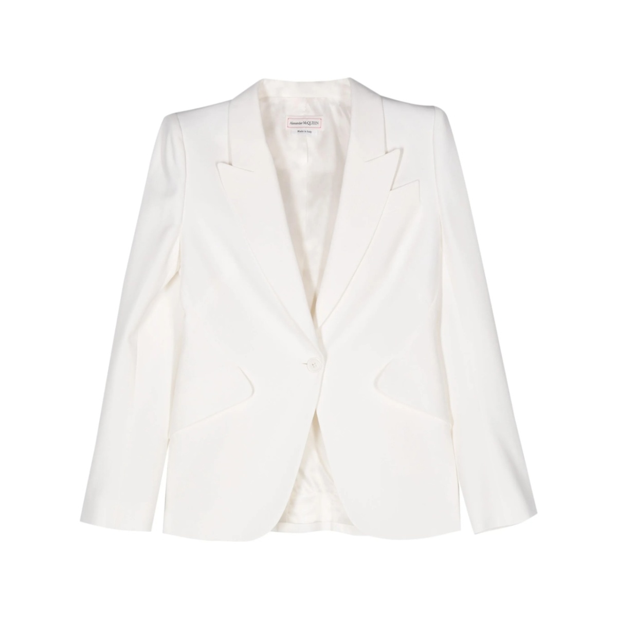 crepe peak-lapels blazer