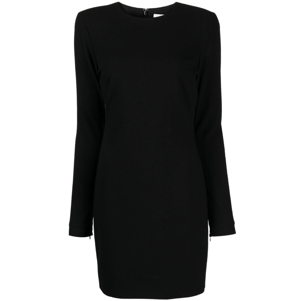 crepe virgin-wool blend minidress