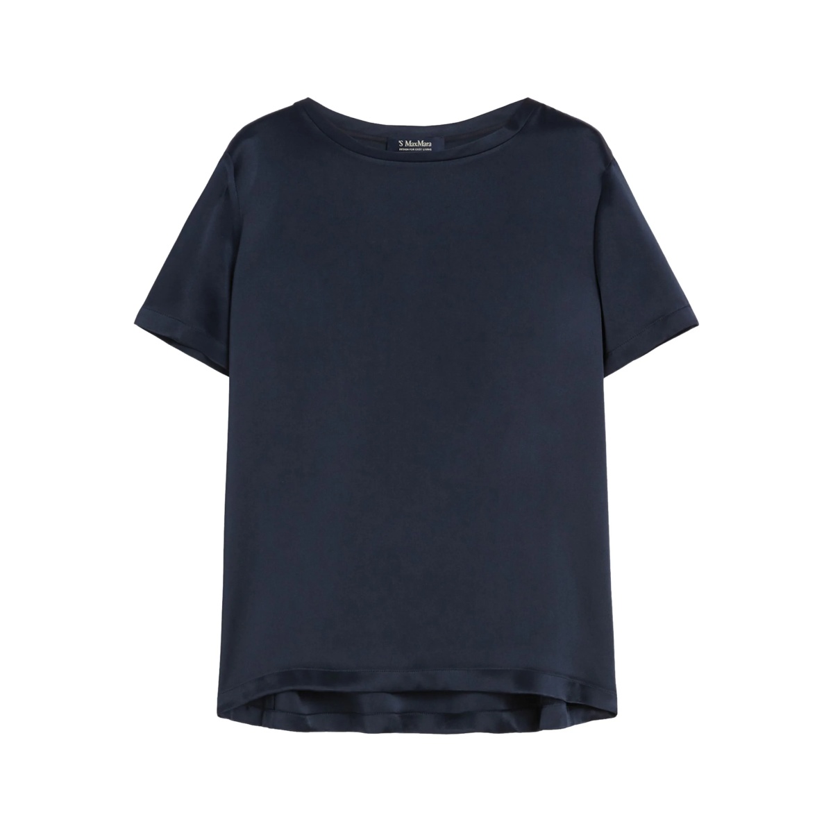 crew-neck short-sleeve top