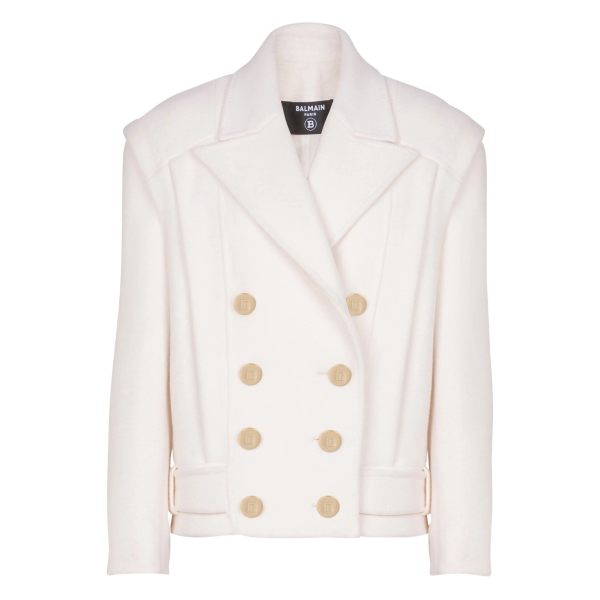 cropped cashmere reefer jacket