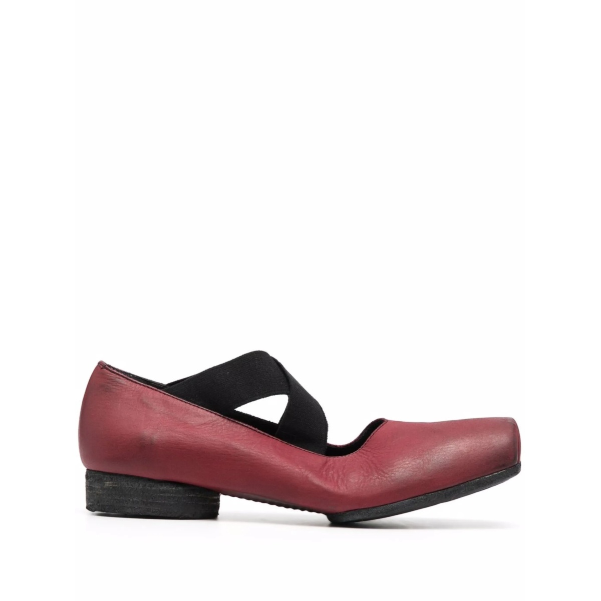 crossover-strap ballerina shoes