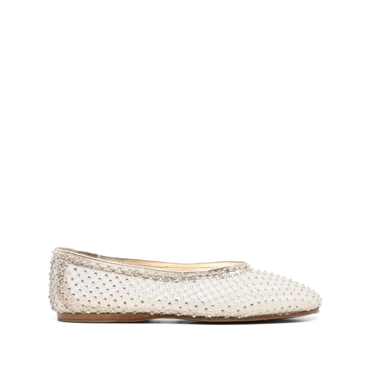 crystal-embellished ballet flats
