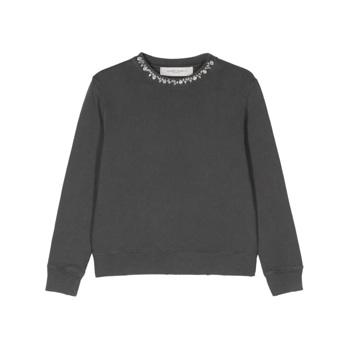 crystal-embellished cottom sweatshirt