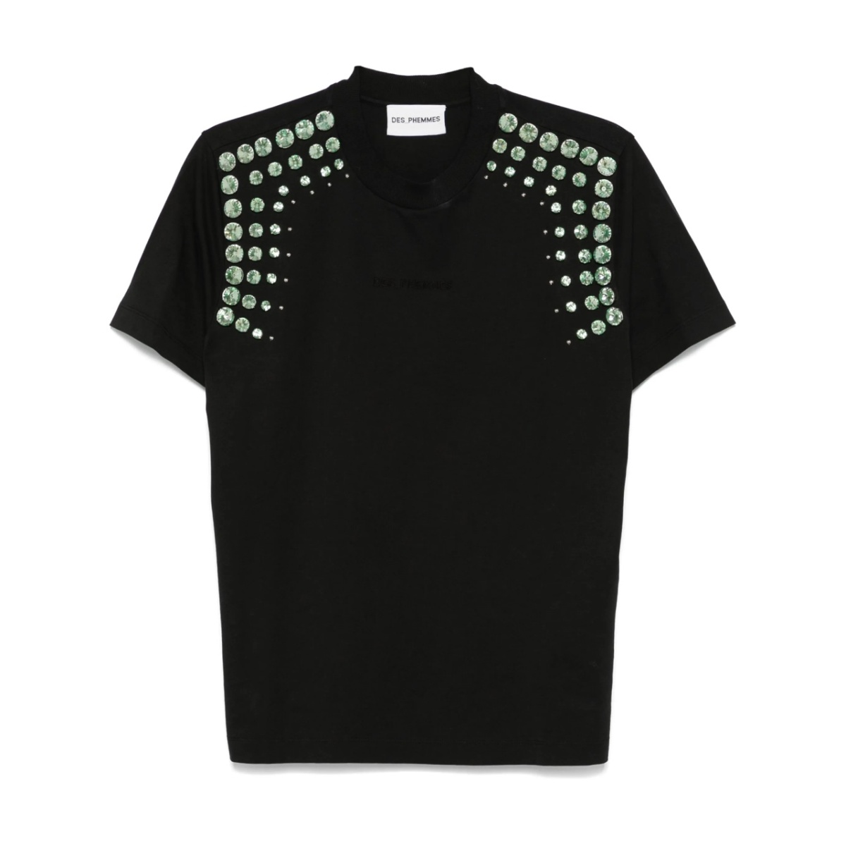 crystal-embellished T-shirt