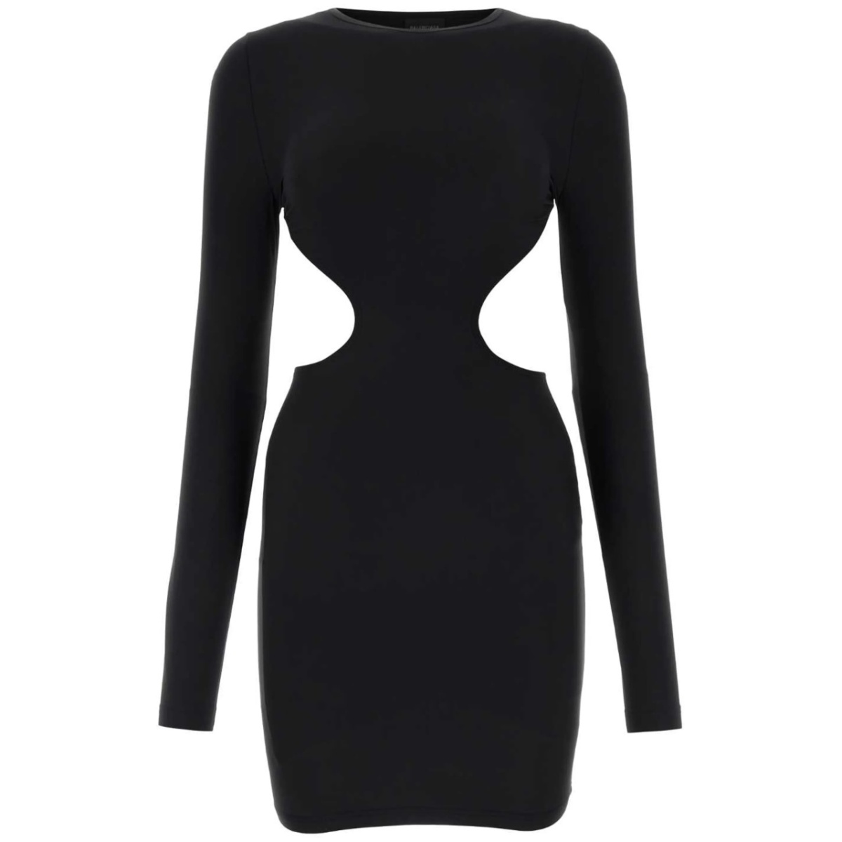 cut-out long-sleeved minidress