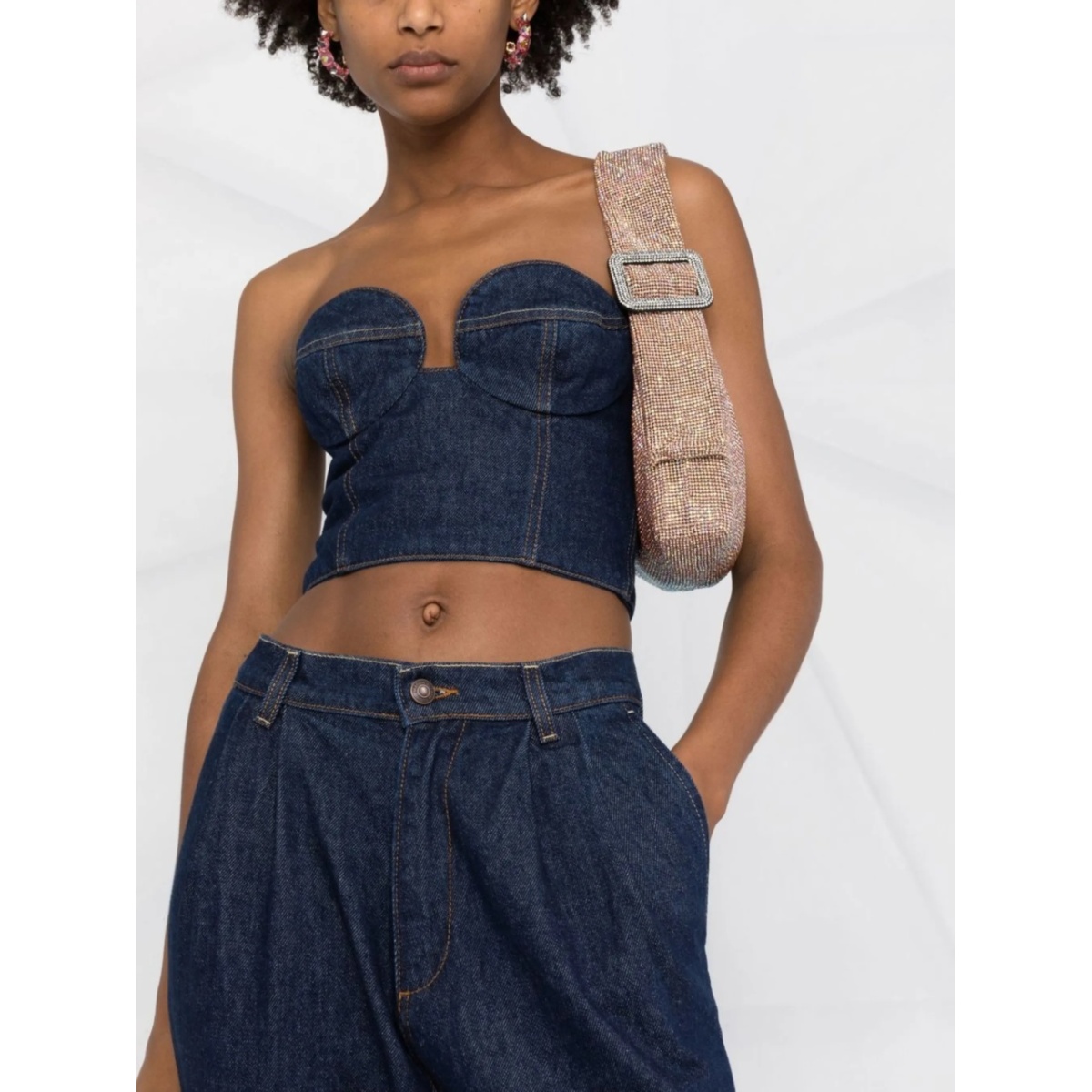 denim corset top - Img 5