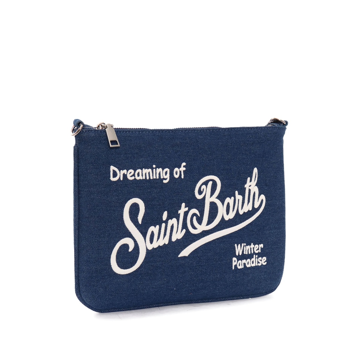 denim embroidered crossbody bag - Img 3