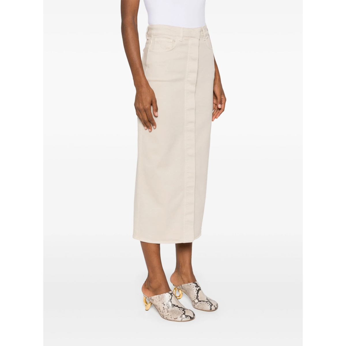 denim midi skirt - Img 3