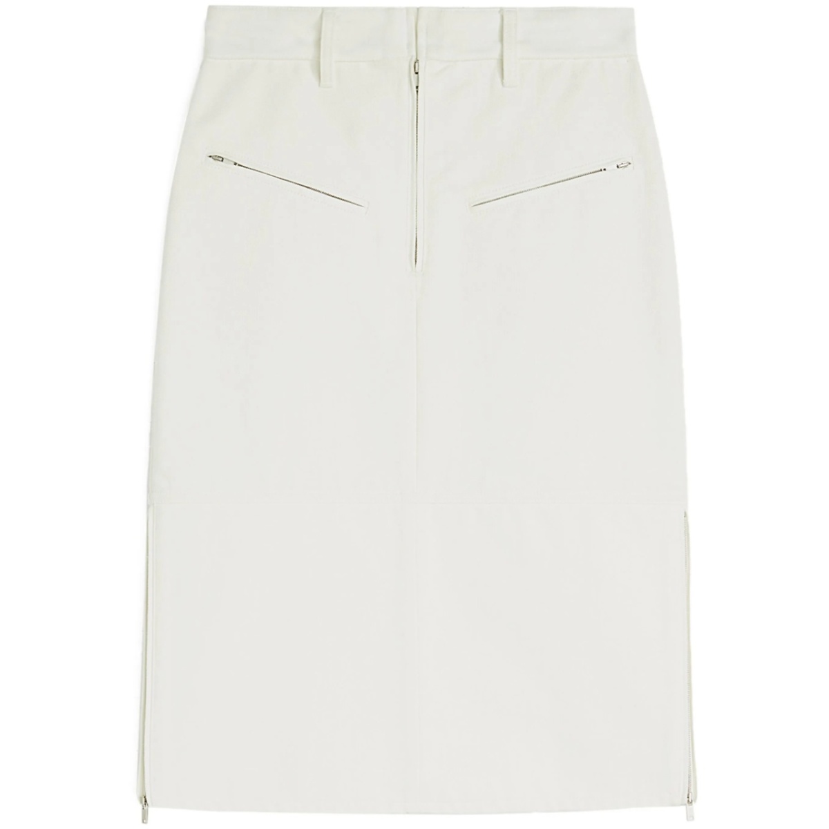 denim midi skirt