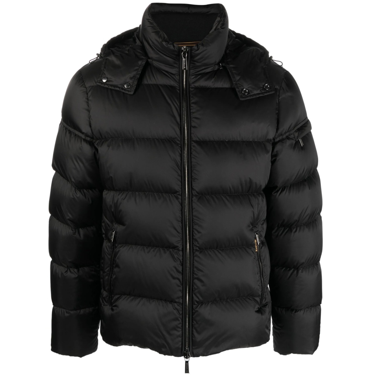 detachable-hood padded-design jacket