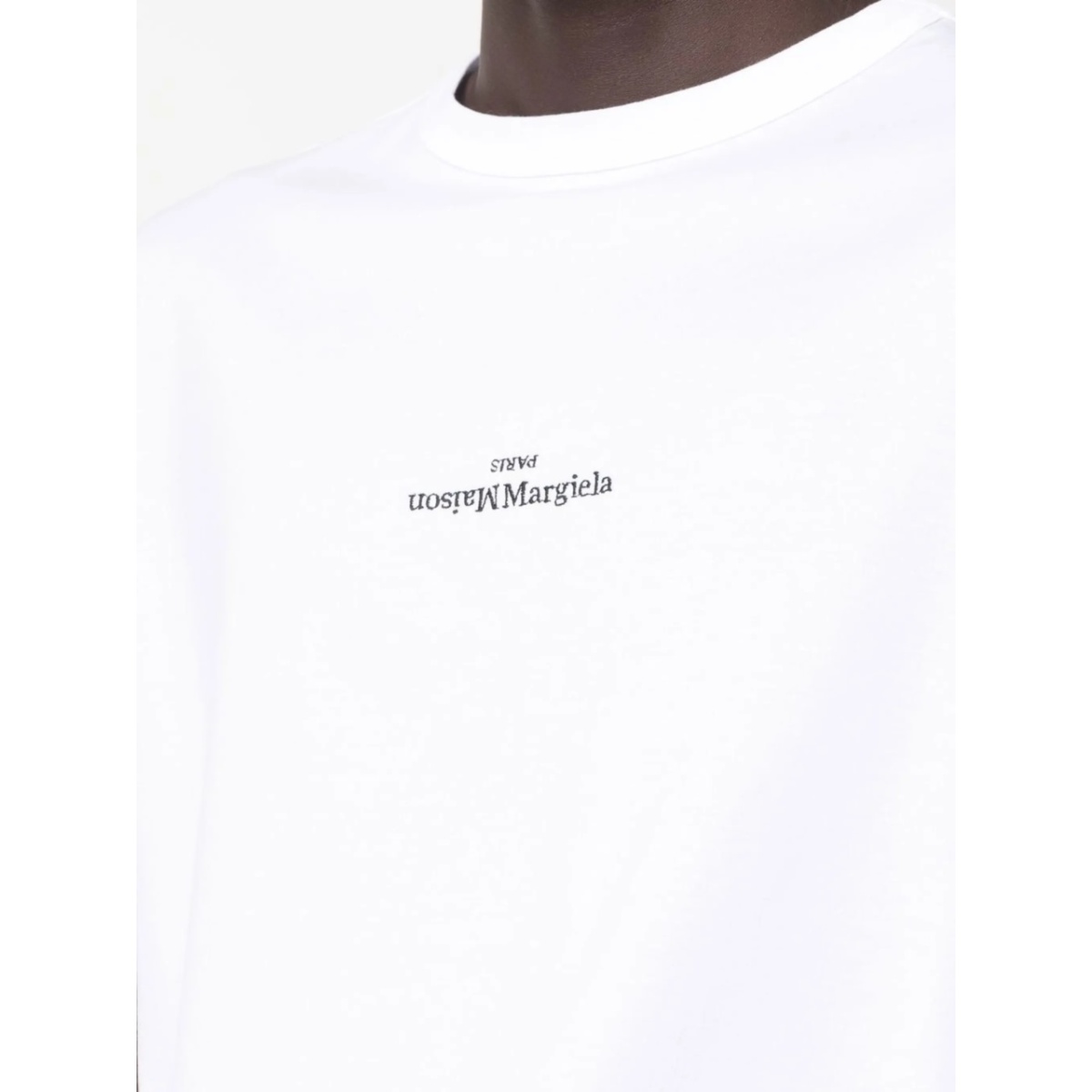 distorted-logo cotton T-shirt - Img 5