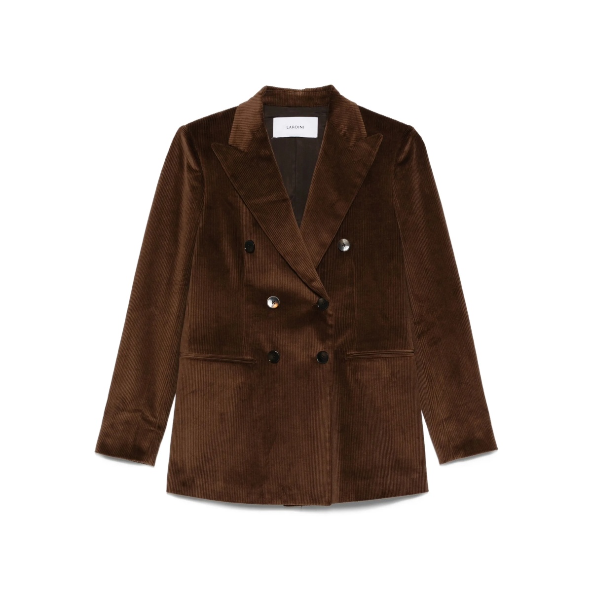 double-breasted corduroy blazer